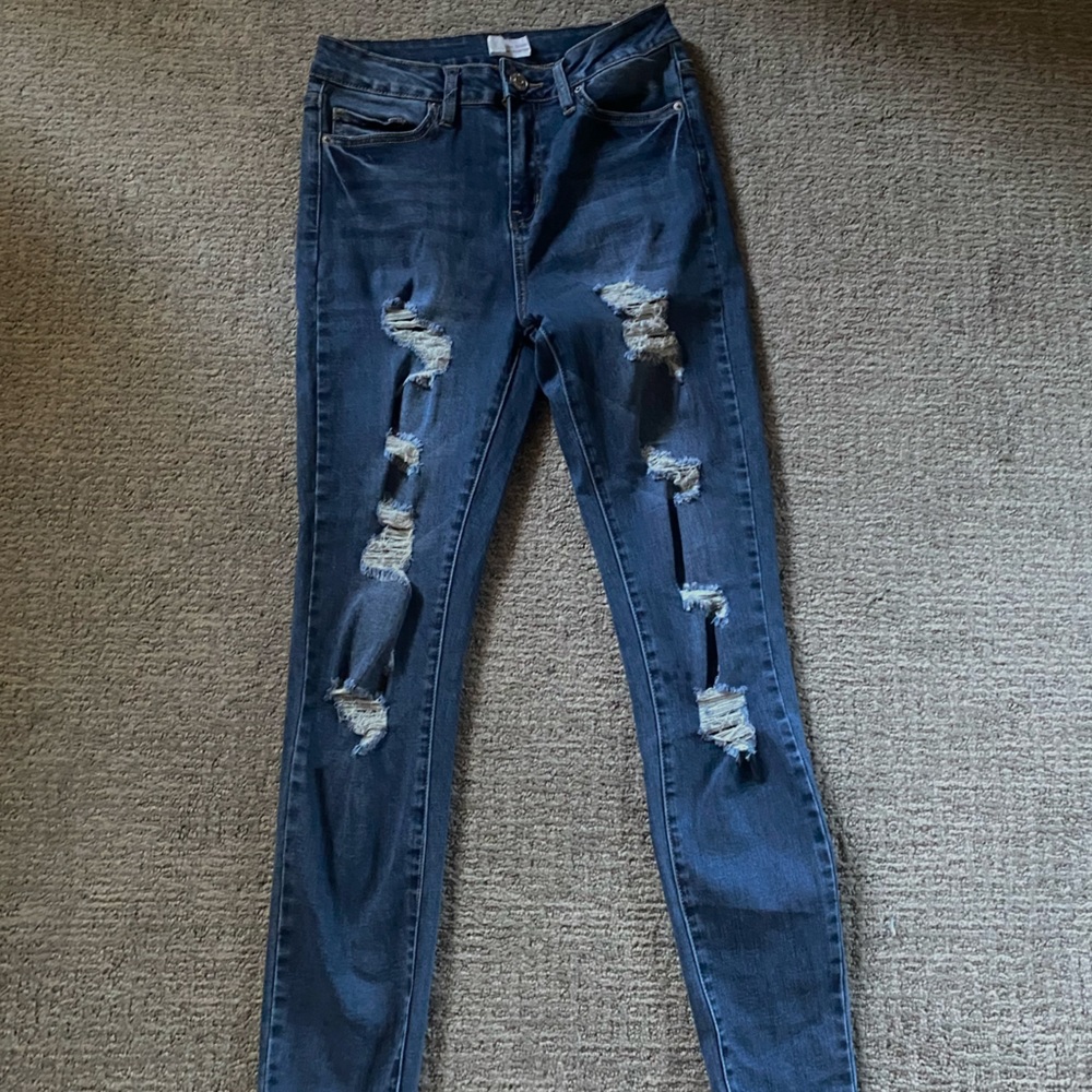fashion nova ripped skinny jeans